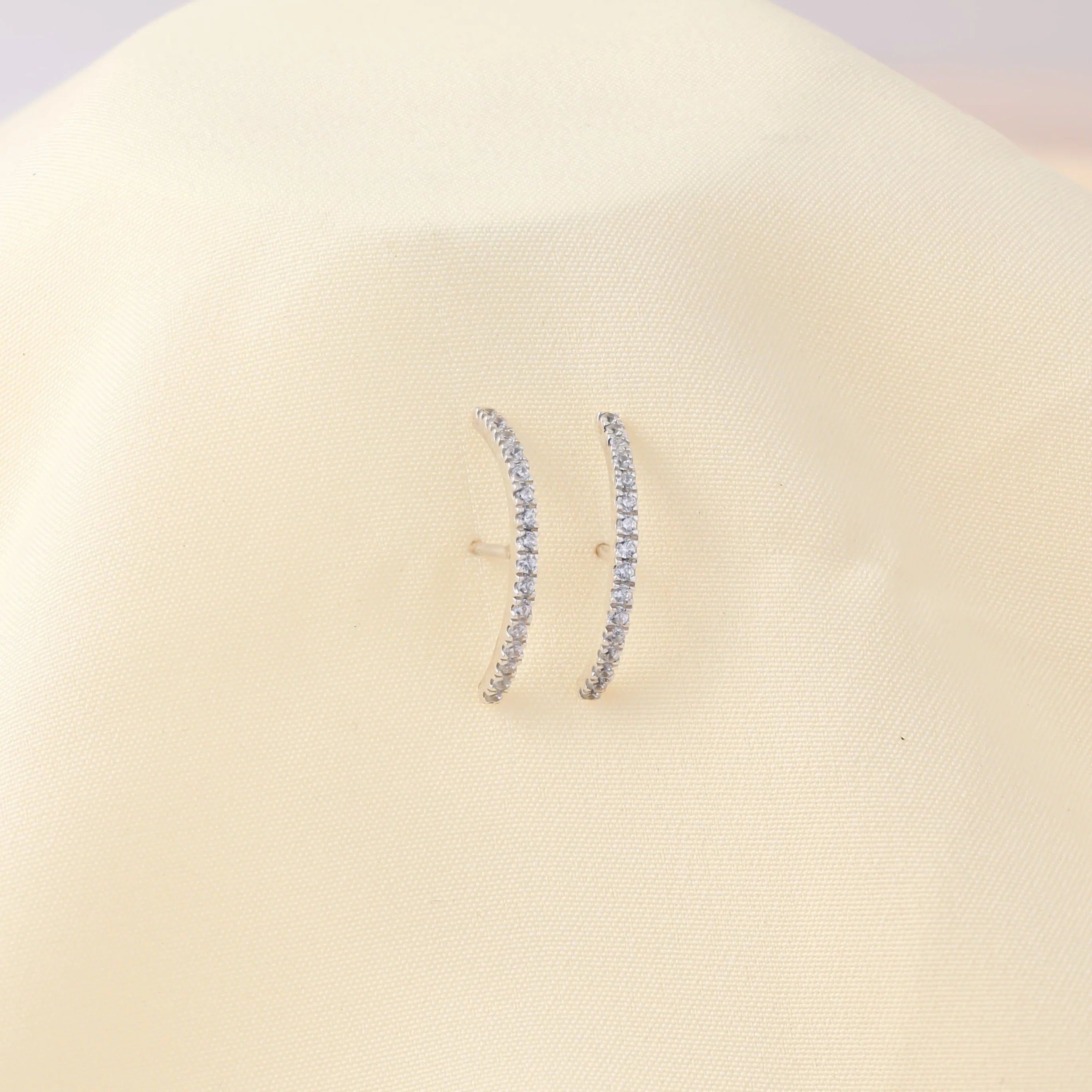 Pave Arc Studs