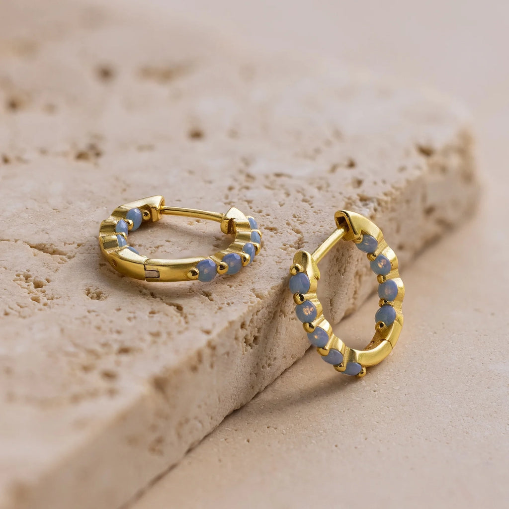 Inside Out Ivy Huggies Silver 18K Gold Plated