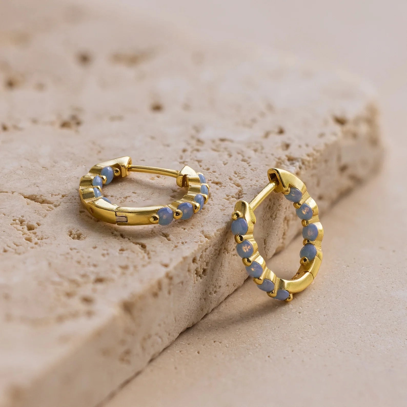 Inside Out Ivy Huggies Silver 18K Gold Plated