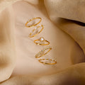 Pearl Diamond Stacking Rings Silver 18K Gold Plated