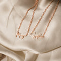 Summer Name Necklace in Figaro Chain