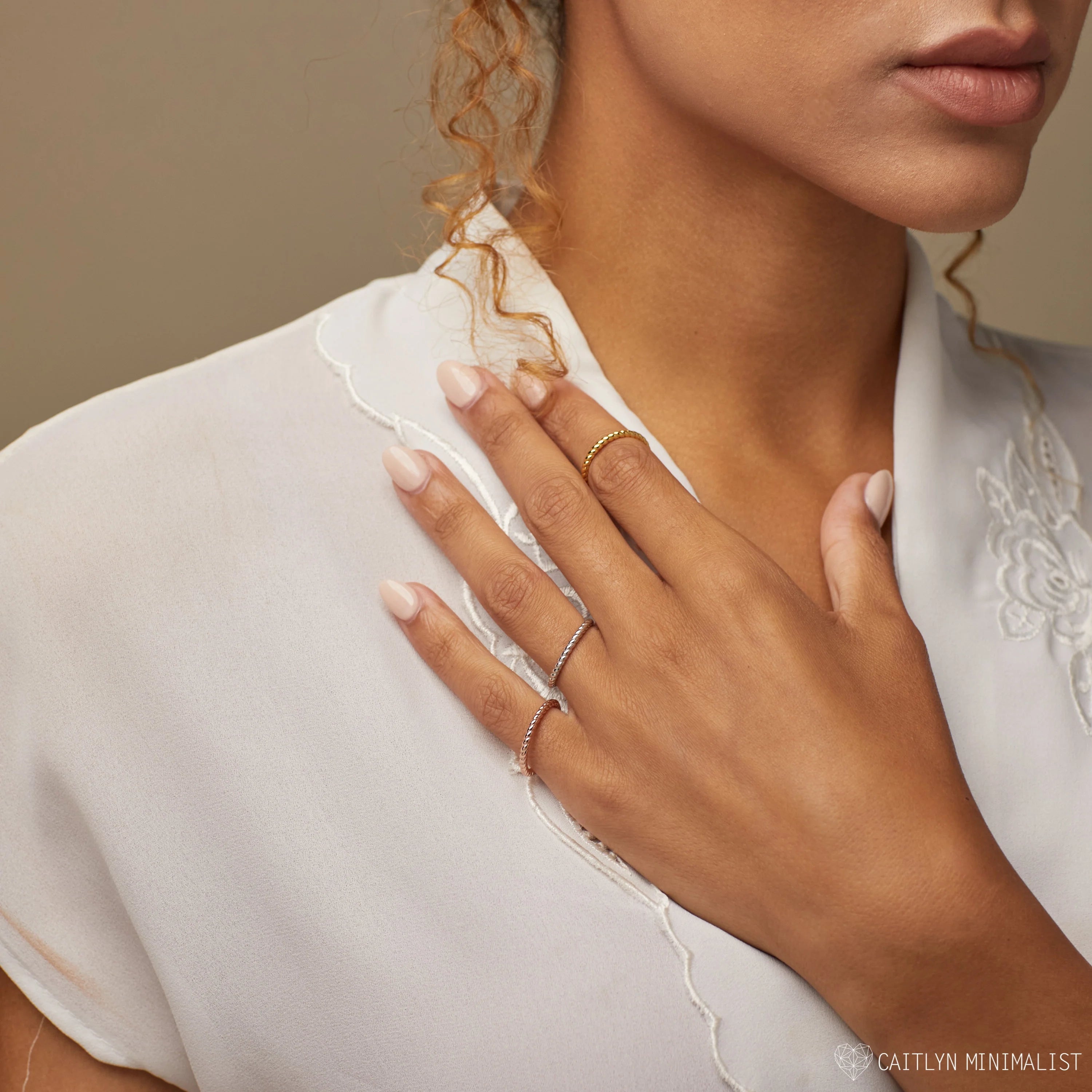 Lea Twisted Ring Silver 18K Gold Plated