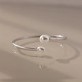 Serenity Pearl Cuff Bracelet Silver 18K Gold Plated