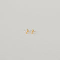Tiny Cross Studs Silver 18K Gold Plated