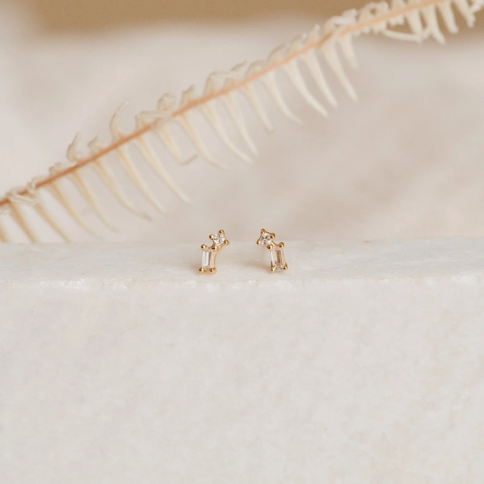 Blair Diamond Drop Stud Earrings