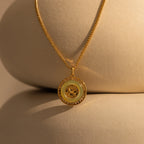 Jade Dragon Necklace Silver 18K Gold Plated