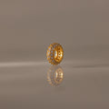 Pave Diamond Charm Spacer Silver 18K Gold Plated