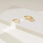 Dome Ring Silver 18K Gold Plated
