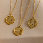 Baby Hand & Footprint Necklace Silver 18K Gold Plated
