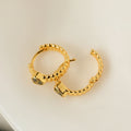 Peridot Heart Huggie Earrings