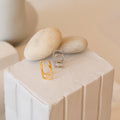 Nina Link Earrings Silver 18K Gold Plated