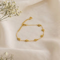 Flower Child Bracelet Silver 18K Gold Plated