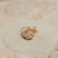 Sterling Silver Baguette Diamond Ring with 18K Gold Plating and CZ Gemstone