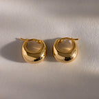 Bold Teardrop Earrings Silver 18K Gold Plated