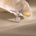 Serenity Mother of Pearl Necklace Silver 18K Gold Plated