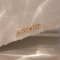 Dainty Pearl Bar Studs Silver 18K Gold Plated