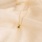 Diamond Nugget Necklace Silver 18K Gold Plated