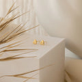 Classic Heart Studs Silver 18K Gold Plated