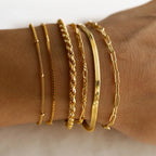 Essential Bracelet Chains Silver 18K Gold Plated