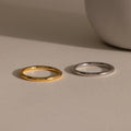 Minimal Stacking Ring Silver 18K Gold Plated