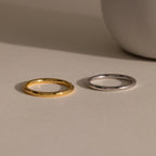 Minimal Stacking Ring Silver 18K Gold Plated