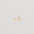 Diamond Sun Huggies Silver 18K Gold Plated