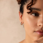 Bold Geometric Hoops Silver 18K Gold Plated