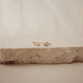 Classic Marquise Diamond Studs Silver 18K Gold Plated