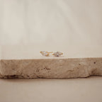 Classic Marquise Diamond Studs Silver 18K Gold Plated