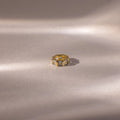 Princess Cut Aquamarine Charm Silver 18K Gold Plated