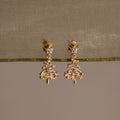Diamond Christmas Tree Studs Silver 18K Gold Plated