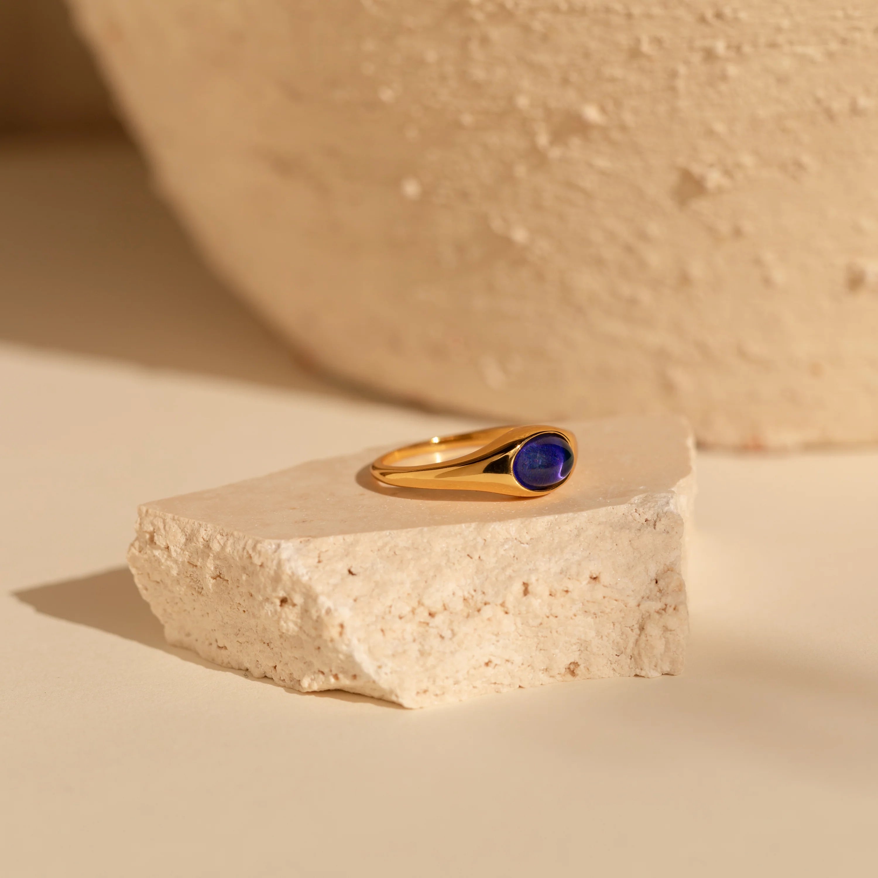 Bold Mood Ring Silver 18K Gold Plated