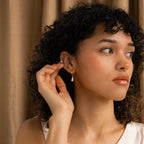 Classic Pearl Studs Silver 18K Gold Plated