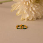 Inside Out Emerald Huggies Silver 18K Gold Plated