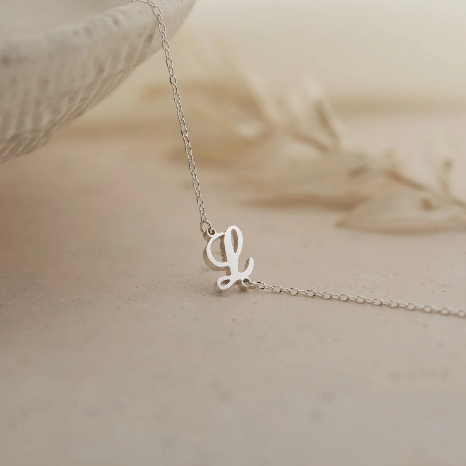 Carrie Initial Bracelet Silver 18K Gold Plated