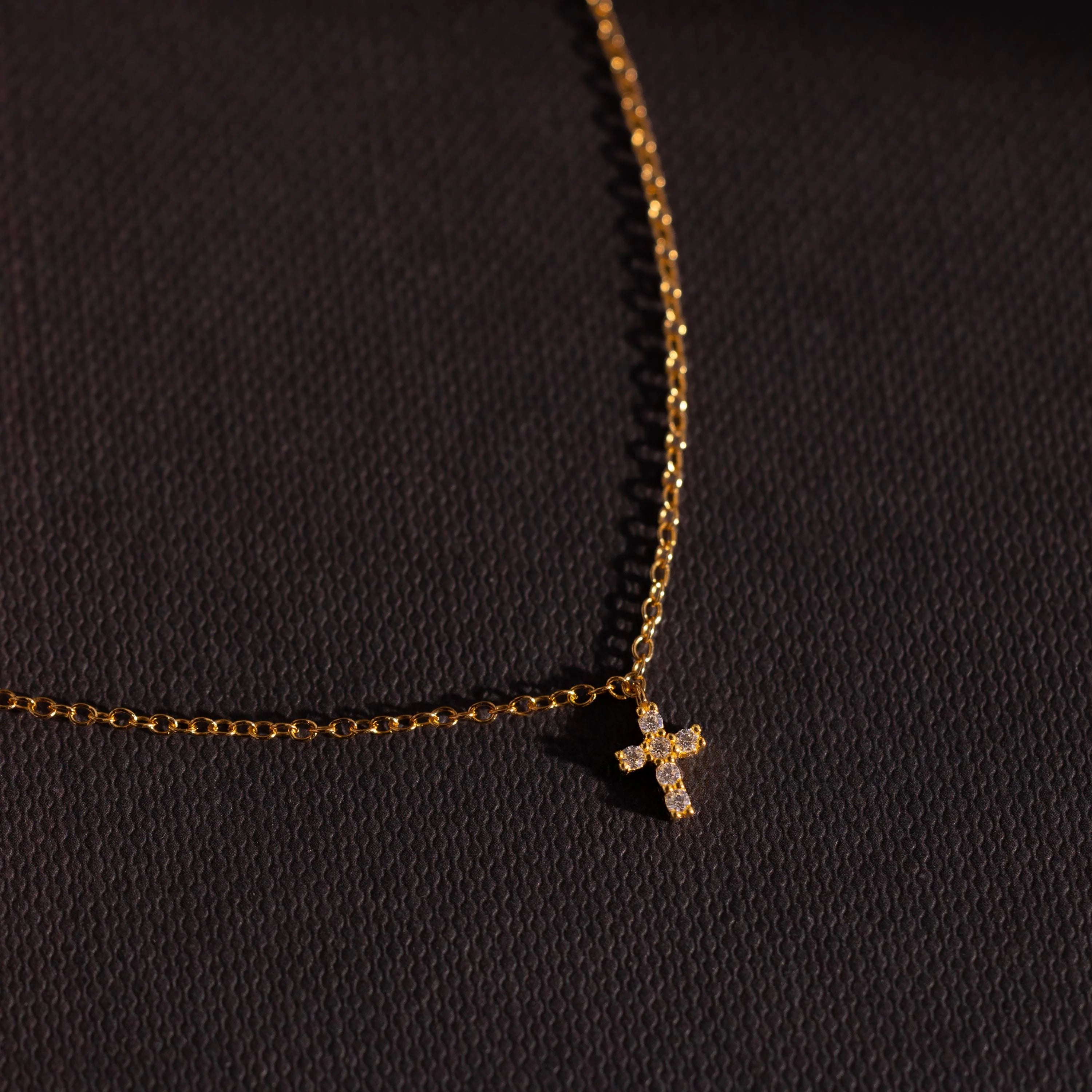 Dainty Cross Charm Bracelet Silver 18K Gold Plated