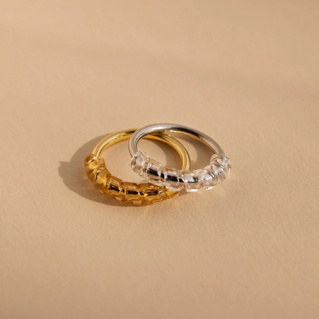 Ring Size Adjuster Silver 18K Gold Plated