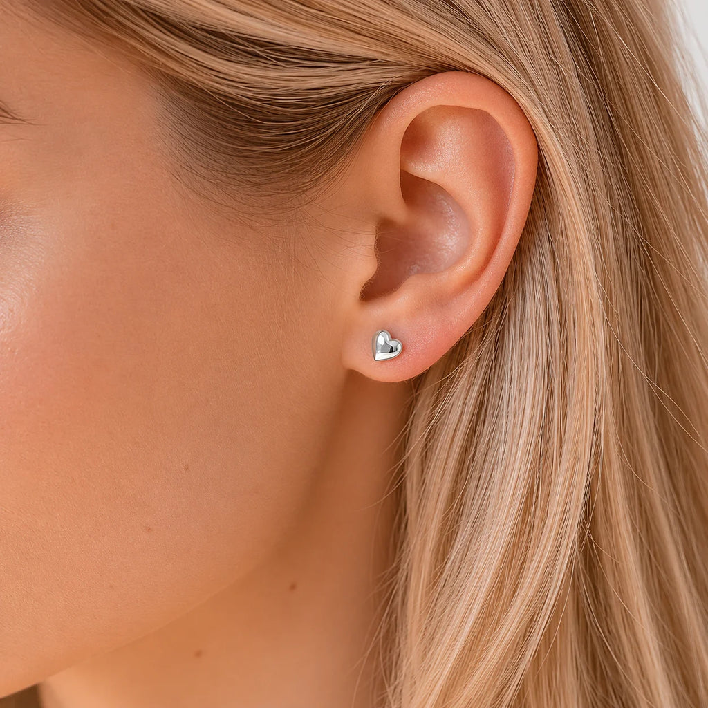 Classic Heart Studs
