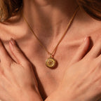 Jade Dragon Fortune Necklace   Silver 18K Gold Plated