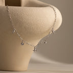 Seaside Charm Necklace Silver 18K Gold Plated