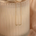 Morse Code Necklace Silver 18K Gold Plated