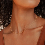 Satellite Necklace Silver 18K Gold Plated