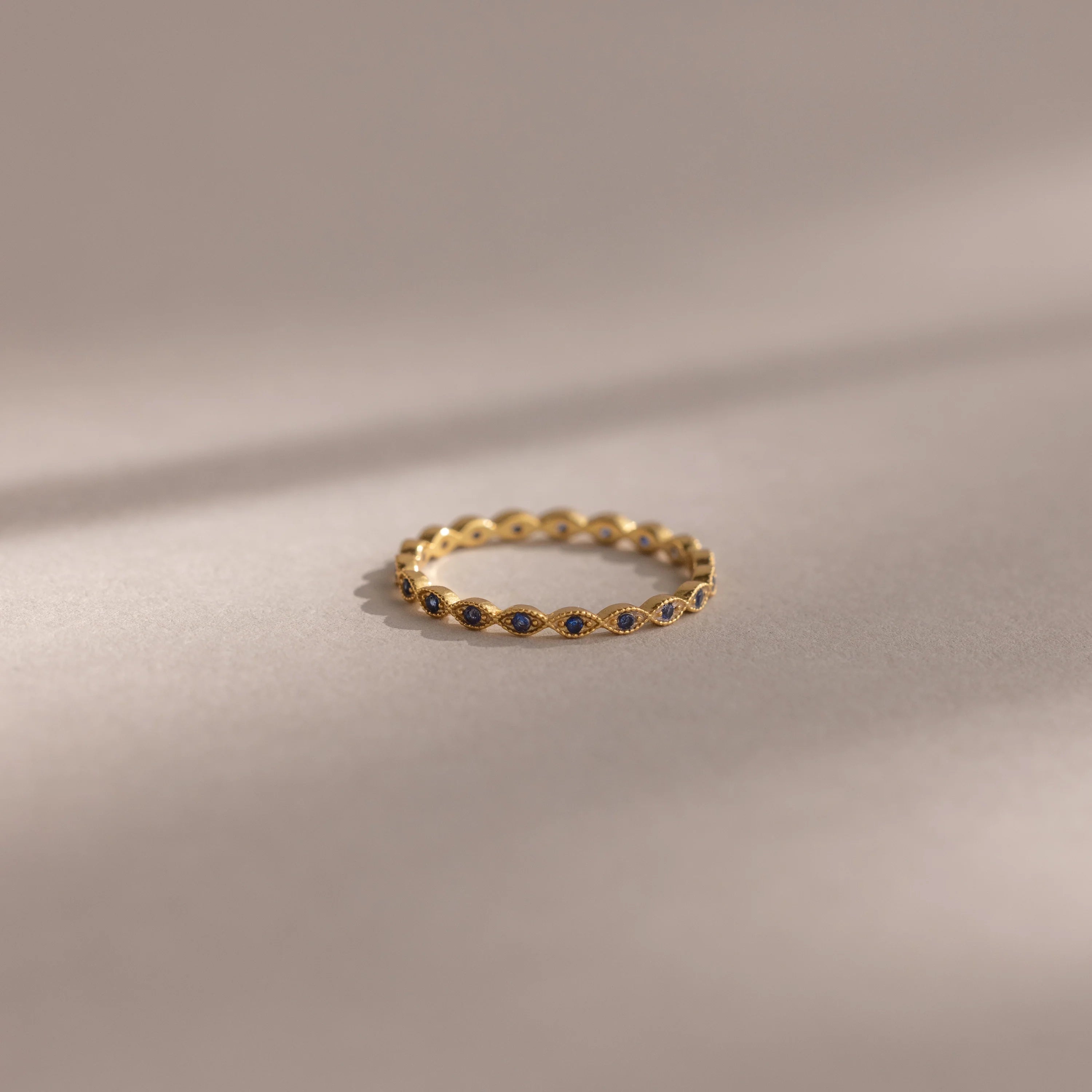 Dainty Marquise Birthstone Ring Silver 18K Gold Plated