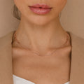 Textured Paperclip Necklace