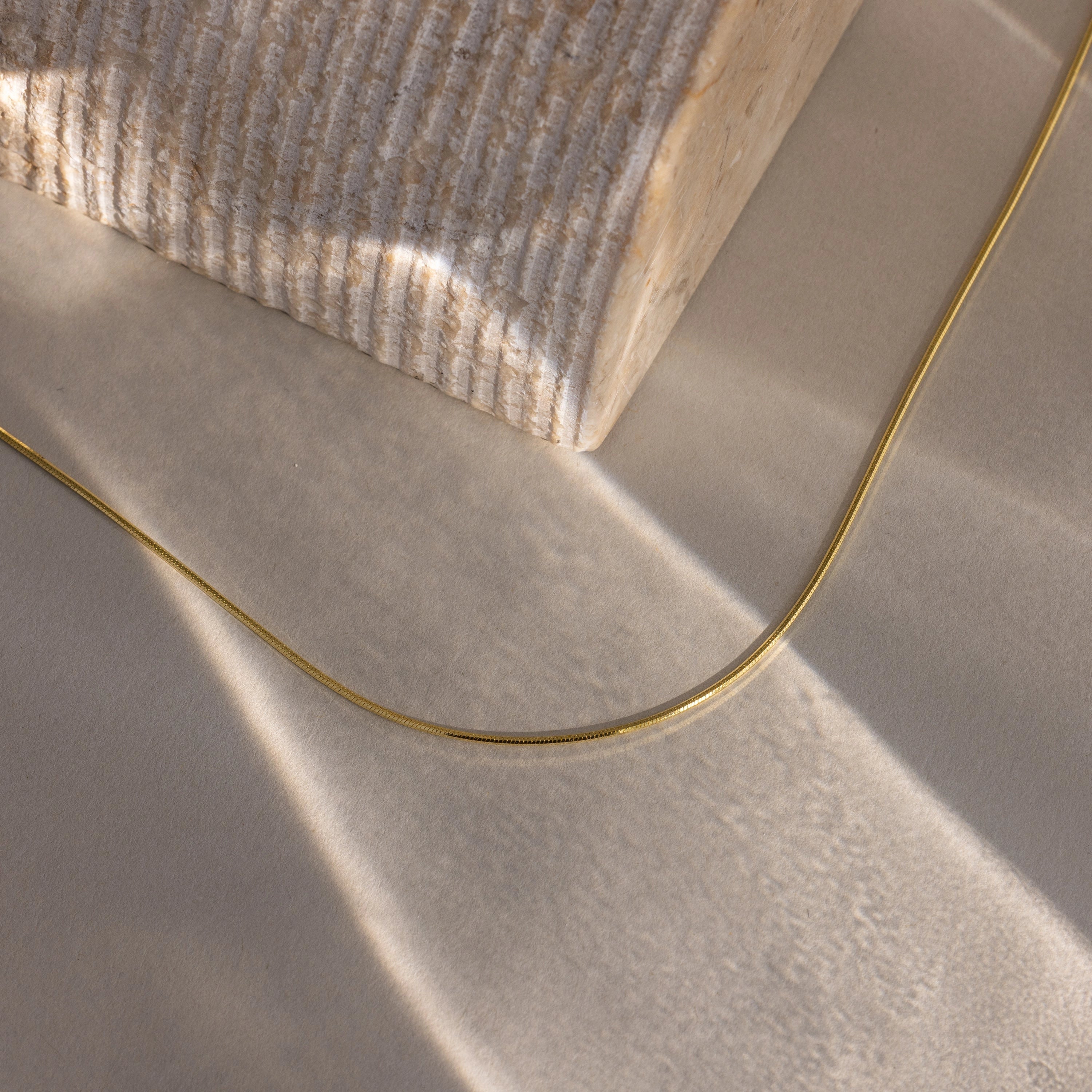 Dainty Herringbone Necklace Silver 18K Gold Plated