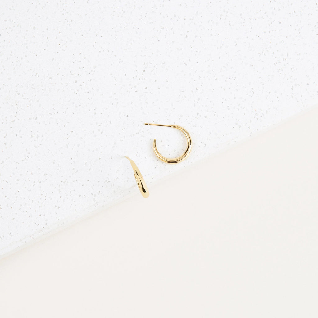 Chloe Hoops Silver 18K Gold Plated