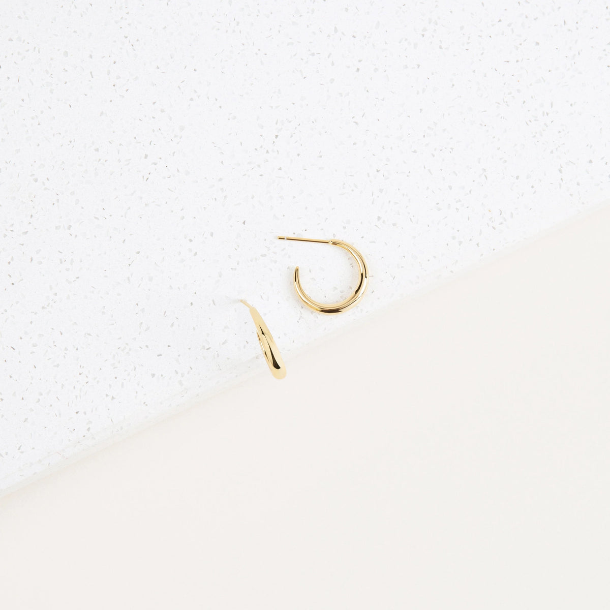 Chloe Hoops Silver 18K Gold Plated