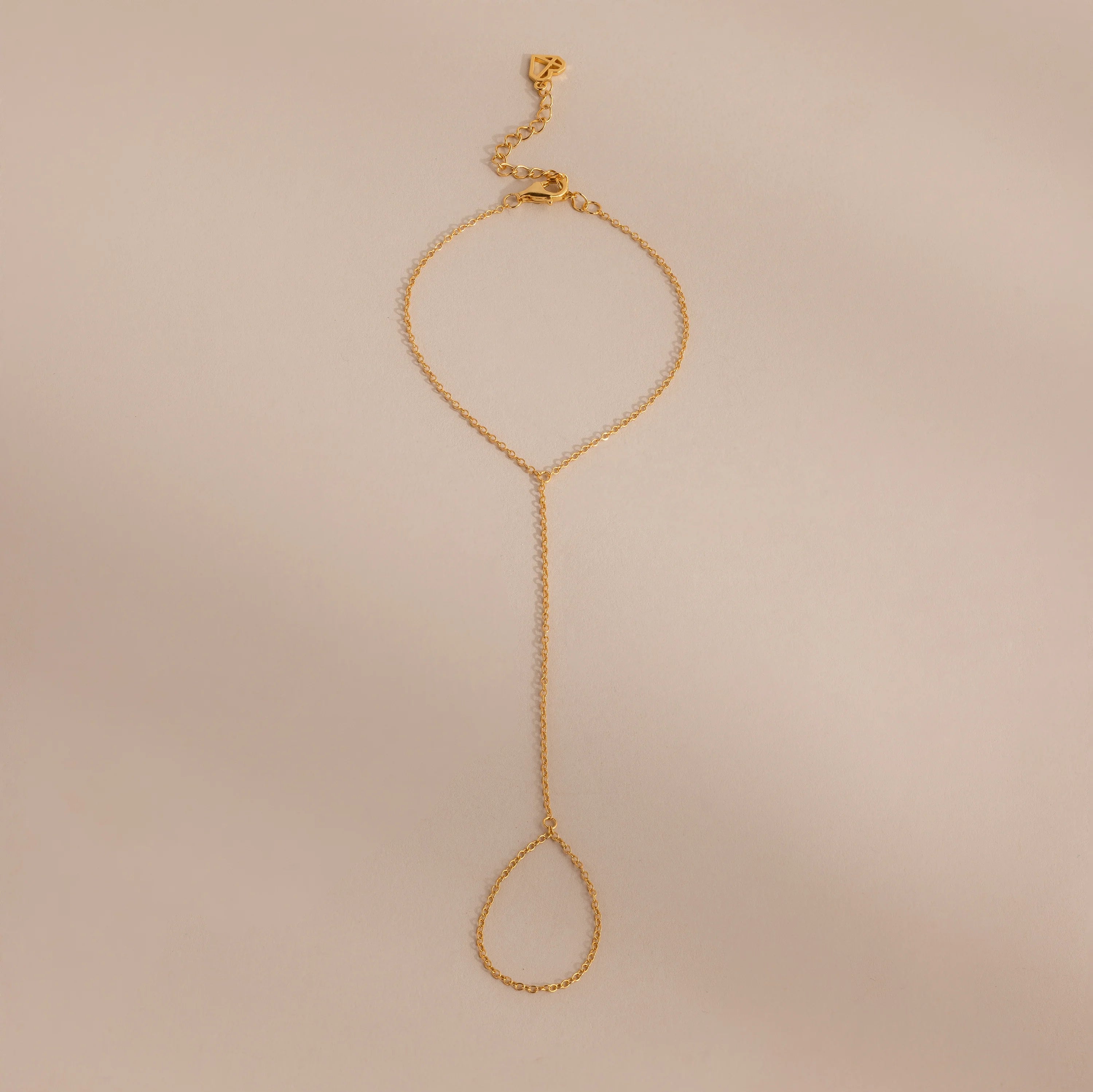 Dainty Hand Chain Bracelet Silver 18K Gold Plated