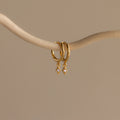 Ericka Diamond Huggies Silver 18K Gold Plated