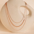 Triple Layered Chain Necklace